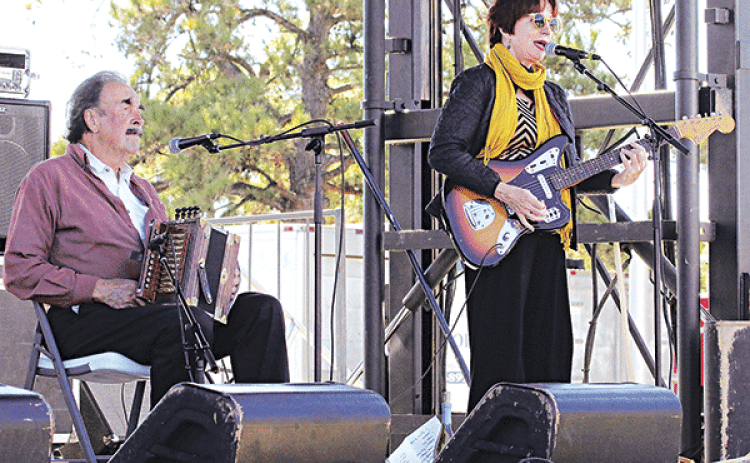 Marc and Ann Savoy at the 2017 Experience Louisiana Festival in Eunice. (Photos by Harlan Kirgan)