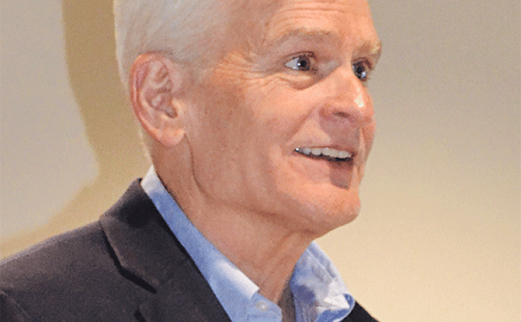 U.S. Sen. Bill Cassidy, M.D., R-Louisiana, was guest speaker for the Tuesday meeting of the Rotary Club of Crowley. Cassidy spoke about his bipartisan Infrastructure Ball and touched on a few other topics of interest (Photo by Steve Bandy/Crowley Post-Signal)