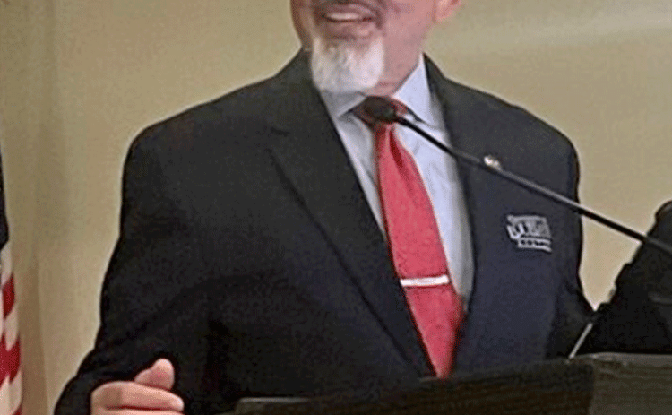 University of Louisiana System President Rick Gallot speaks at the Baton Rouge Press Club (Piper Hutchinson/Louisiana Illuminator)