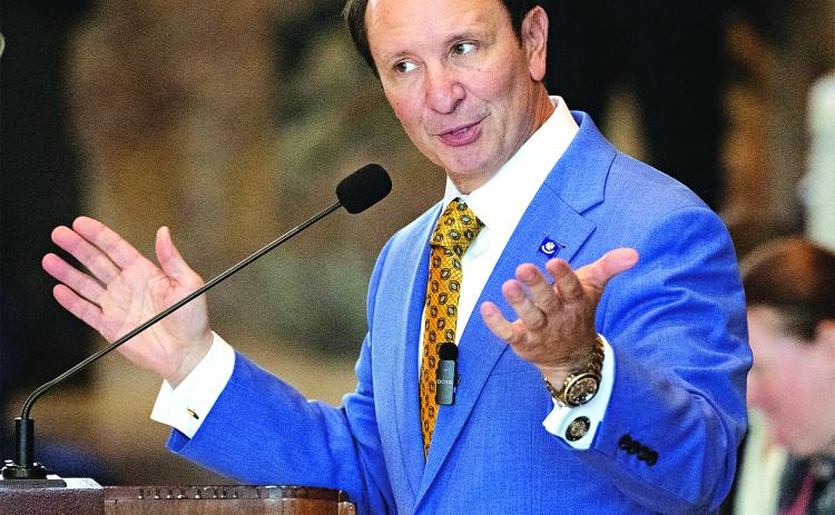 Lawmakers have been debating Gov. Jeff Landry’s tax-overhaul proposals. (Photo by Hilary Scheinuk/The Advocate, Pool)