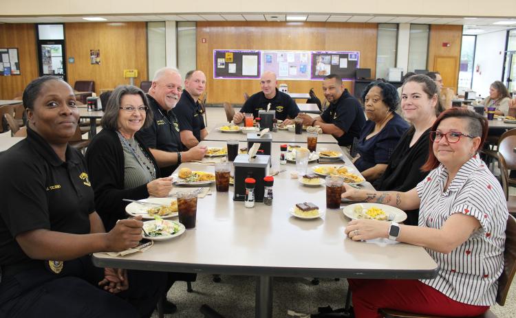 Jed Joubert, director of LSUE Dining, held a Thankful Day Thursday from 11 a.m. to noon for the Eunice Police Department and the Eunice City Marshals.