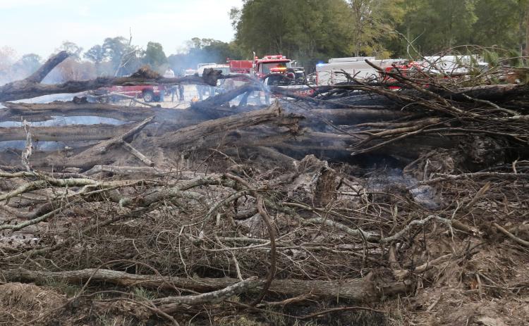 A field fire occurred in an area off of La. 370 and Maggie Lane northwest of Church Point. Dusty Edwards, Richard Volunteer Fire Department chief, said the fire was reported at 11:38 a.m. and was under control by about 2 p.m. About 30 acres was burned when winds spread a brush pile fire. After fire-fighting units and personnel from Eunice to Cankton, and Church Point to Fire District 3 joined in stopping the fire, a bulldozer was called in from E. B. Feucht to complete the job, Edwards said. Edwards caution