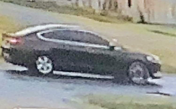 Suspect vehicle in a shooting at Church Point on Nov. 25. (Submitted photo)