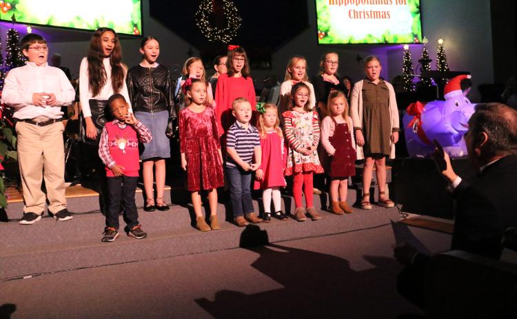 Children's choir at the 2021 concert. (Photo by Harlan Kirgan)