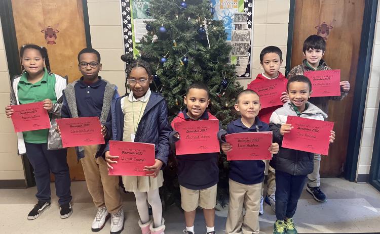 Students of the Month at Eunice Elementary