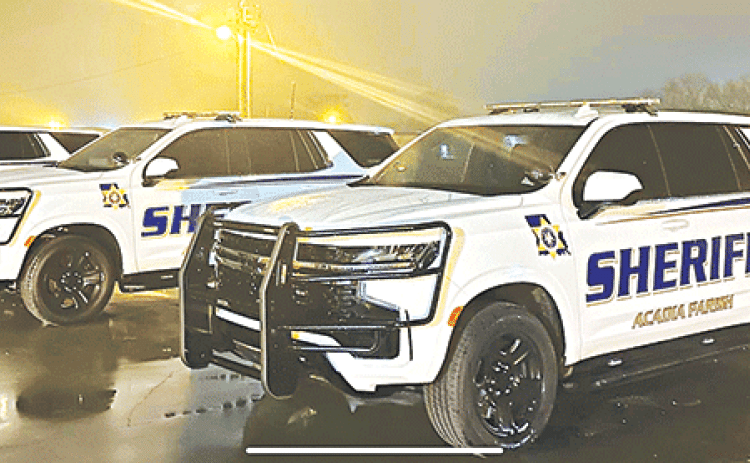 The Acadia Parish Sheriff’s Office recently purchased Chevrolet Tahoes as its new patrol fleet. Sheriff K.P. Gibson said there were a number of factors that went into the change from the Ford Explorers now being used. (Submitted photo)