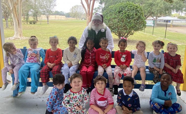 Highland Pre-k students honored with a special visitor