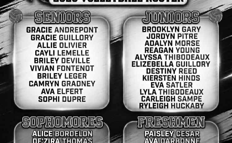 2026 Eunice Highschool Volleyball Roster