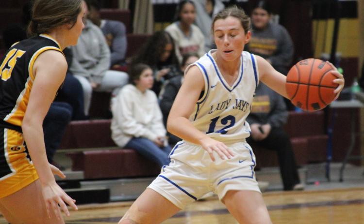 To the naked eye, the St. Ed’s Lady Jays’ 2-2 finish in Elton’s basketball tournament would seem like a so-so showing.  However, the Lady Jays finished second in the four-day event and lost both its opener and championship game to Class 5A Sulphur. (Photo by Rhett Manual)