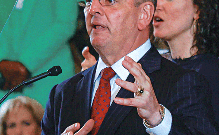 Gov. John Bel Edwards came out publicly against the death penalty in April.   (Photo by Francis Dinh/LSU Manship School News Service)