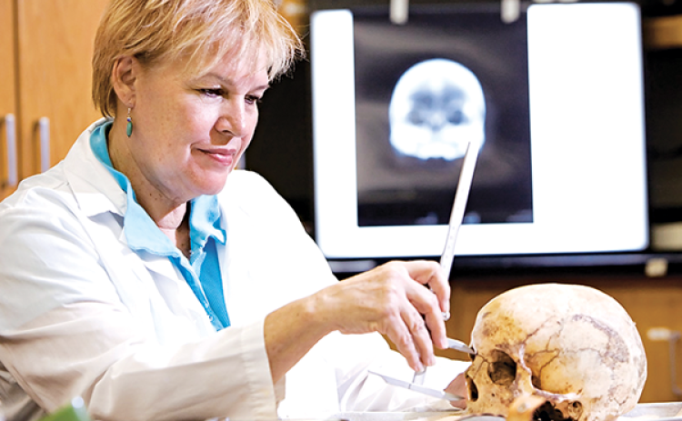 Mary Manhein founded and directed the FACES lab, assisting law enforcement in finding missing persons and human remains. (Photo courtesy of LSU)