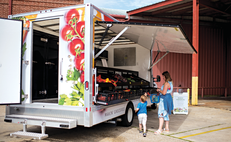 The Second Harvest Makin’ Groceries Mobile Market is scheduled to be at the Southeast Community Center in Eunice starting on Dec. 14. The mobile food truck will sell fresh produce and dairy products and focus on Louisiana products. (Submitted photos)