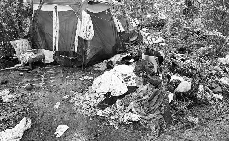 Homeless encampment