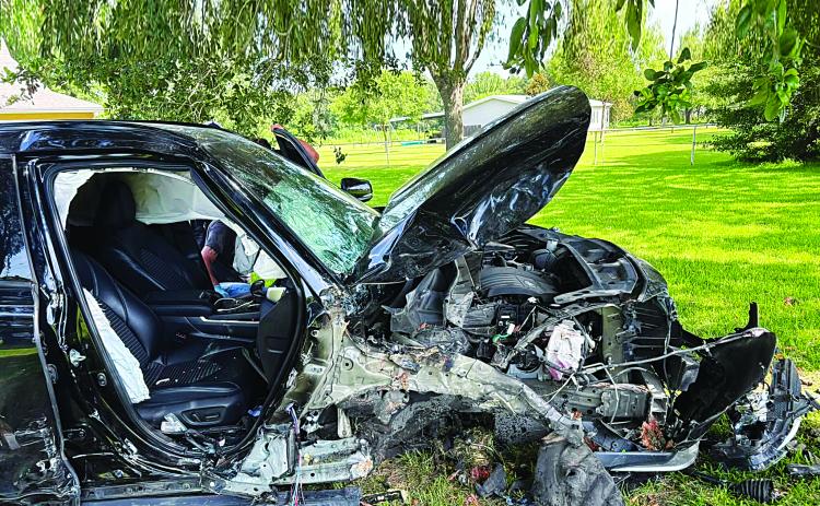 Car wreckage