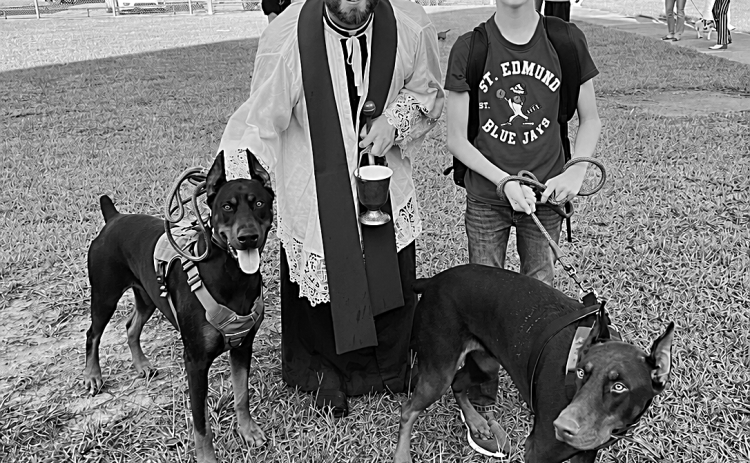 St. Edmund Catholic School blessing of pets