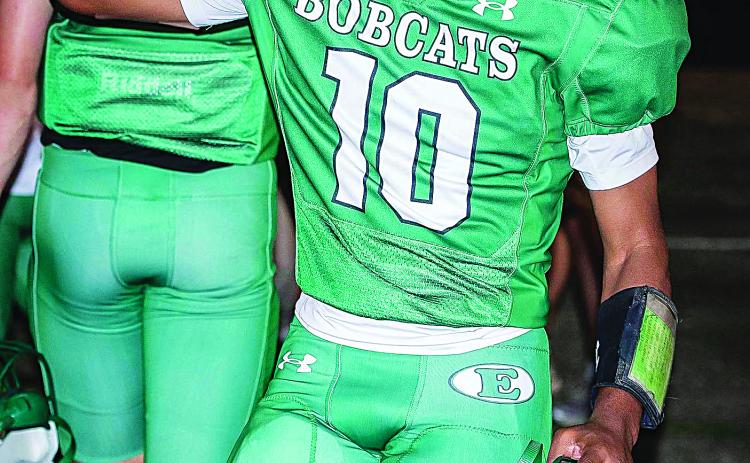 Eunice Highschool football players celebrating