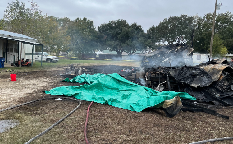 State Fire Marshal (SFM) deputies continue to investigate a mobile home fire in Church Point that claimed the life of a child and injured her parents and a sibling. (State Fire Marshal photo)