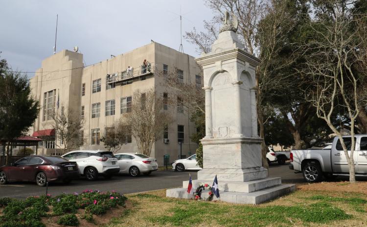 The Confederate memorial on the St. Landry Parish Courthouse Square. (File photo)