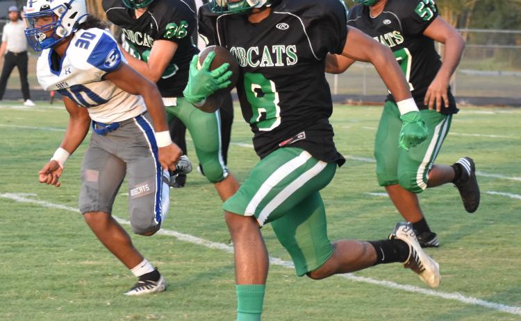 Trent Gallow scores on a 70-yard run against Erath.