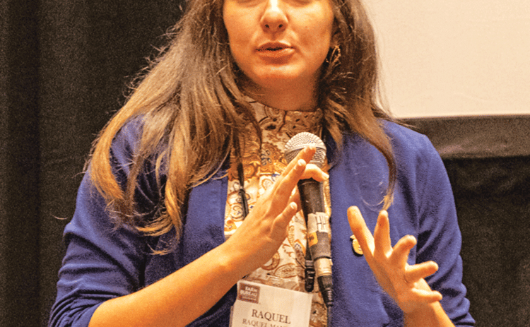 Raquel Manuel won the Louisiana Farm Bureau Federation Young Farmers & Ranchers Discussion Meet. Manuel is a former St. Landry Parish Chamber of Commerce executive. (Louisiana Farm Bureau photo)