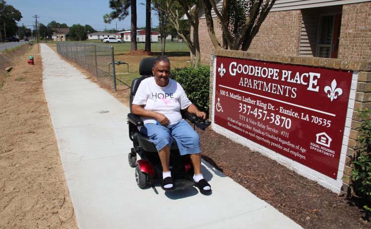 Good Hope Apartments resident Marie Scott