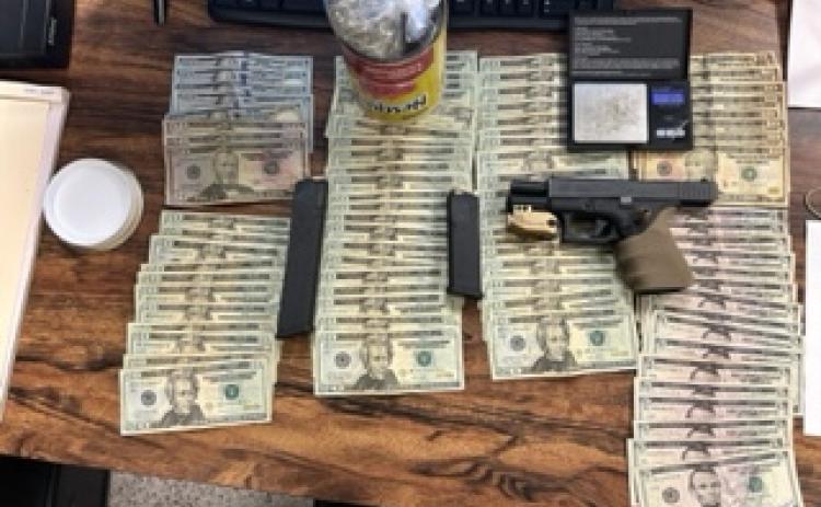 Evidence seized in Eunice Police traffic stop. (Photo courtesy of Eunice Police)