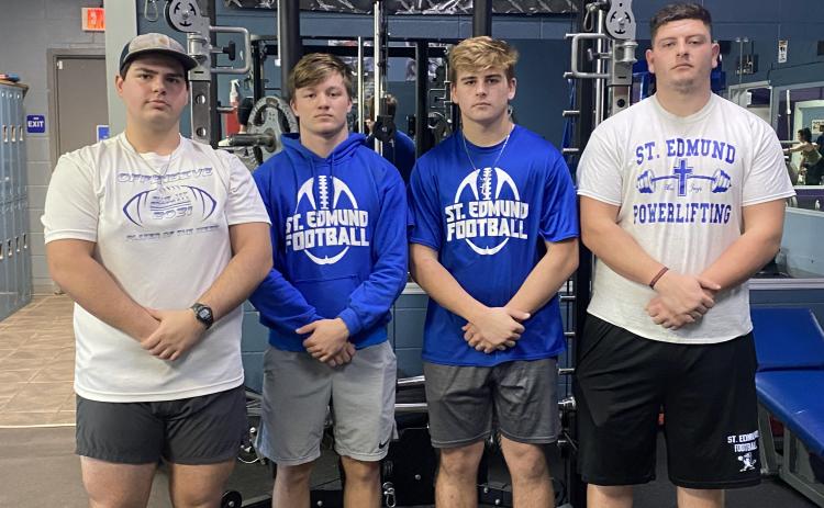 St. Edmund power lifting team