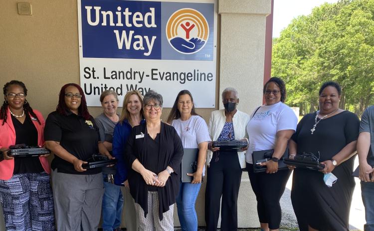 Area non-profits are a little more equipped with the necessary tools to operate their programs thanks to the generosity of Schlumberger’s Sustainability Program and St. Landry-Evangeline United Way.