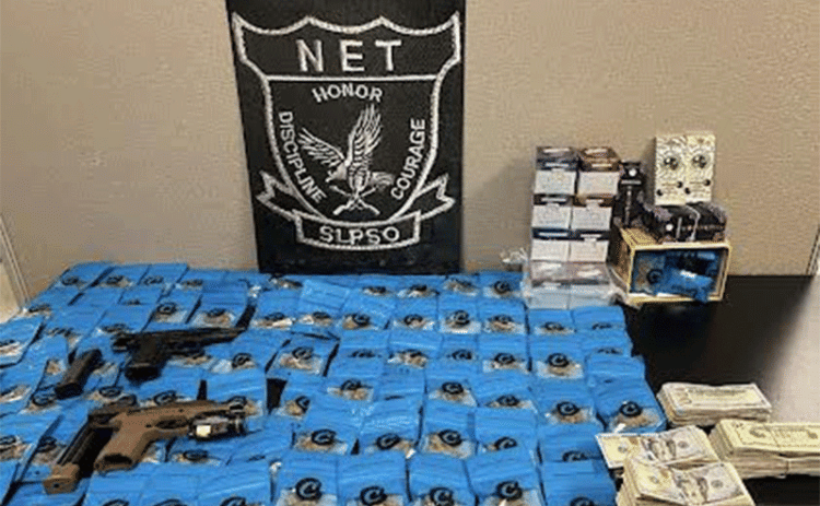 Evidence seized in Opelousas arrest. (St. Landry Parish Sheriff's Office photo)