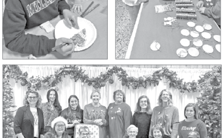 A Jingle & Mingle with Santa event was held Sunday, Dec. 7, at St. Lawrence Church in Mowata. There were games, cookie decorating and ornament decorating at the event, which was sponsored by ‘Women of Grace.’ (Submitted photos)