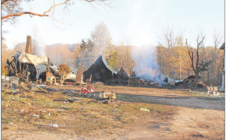 On Saturday, the Eunice Fire Department and St. Landry Parish Fire District 6 responded to a house fire in the 200 block of Threatt Street. Multiple spot fires were noted throughout the property containing various trash and debris items in each and are suspected to be the cause of the structure fire. For more about the fire, see Page. 6. (Photo by Myra Miller)