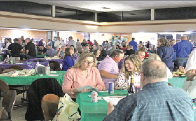 The 15th annual Taster’s Choice will be held from 6 until 9 p.m. Wednesday, Feb. 11, at the Mumphrey Center on LSUE campus. Pictured is the crowd at the event last year. (Photo by Myra Miller)