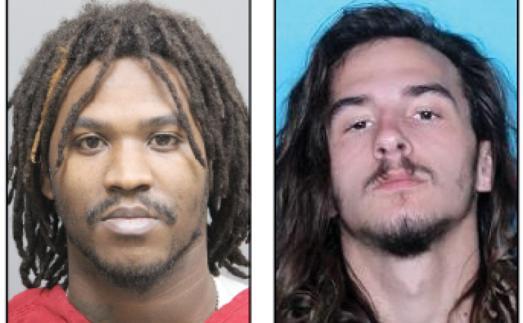 (Left) Ranslamani Markelion Taylor, 22, of Lafayette and (right) Tyler Paul Person, 24, of Church Point, have both been arrested by the Acadia Parish Sheriff’s Office. (All pictured innocent until proven guilty.)