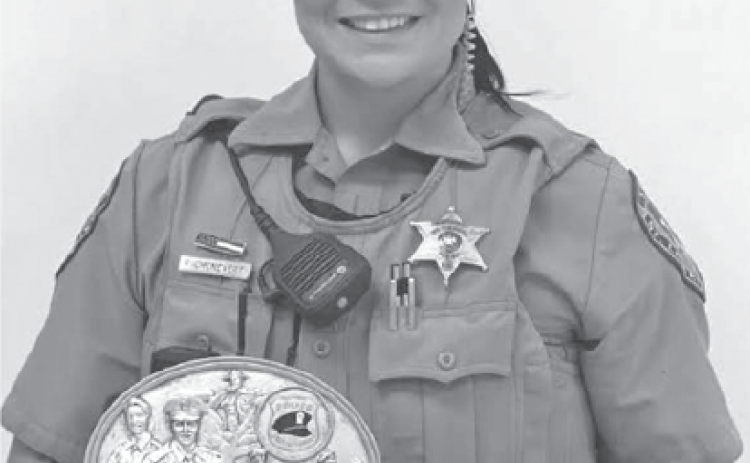 Deputy Rayvin Chenevert was awarded “Officer of the Year” from the Doucet-Aucoin Post # 8971 in Eunice. (Submitted photo)