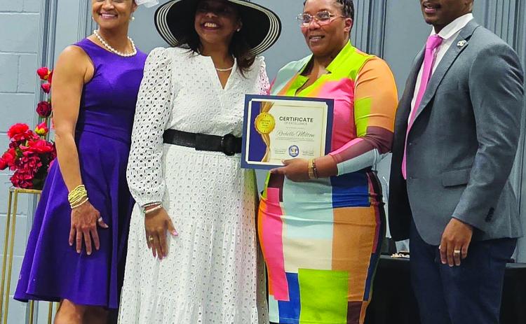 ochelle Milton of Central Middle School was recently named Teacher of the Year at her school.