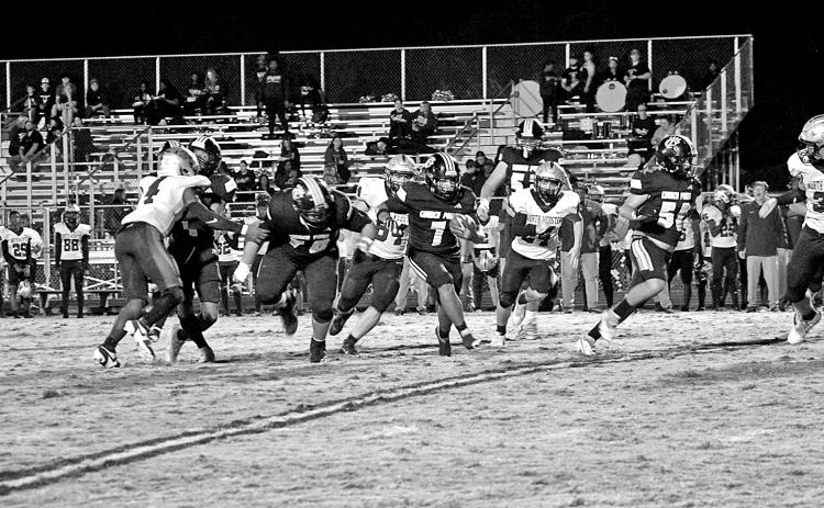 Church Point Bears in action against the Knights. Photo by Chuck Sexton.