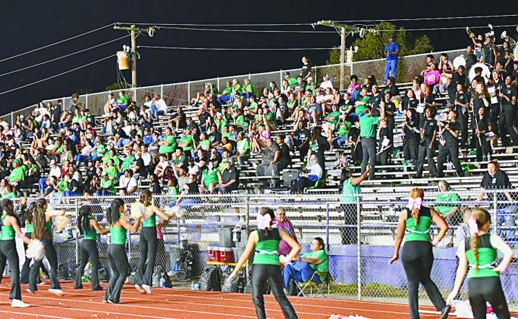 Eunice High’s homefield advantage at an away game. (Photo by Dwight Jodon)