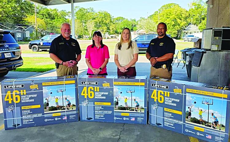 A big "thank you" to GEO Group for donating basketball goals for the first ever National Night Out event on Oct. 6, 2026. The support for this great community event is very much appreciated.