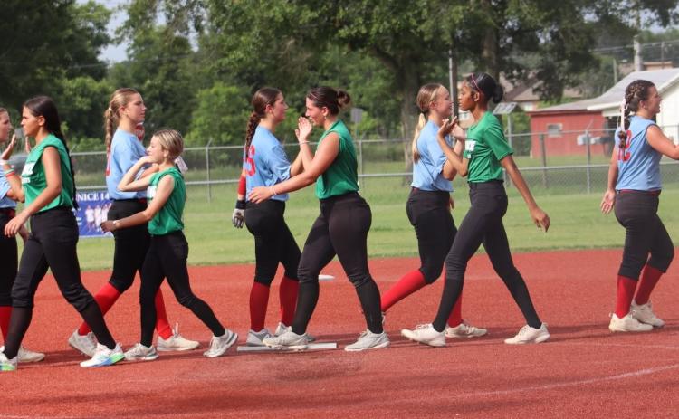 Softball teams after game 