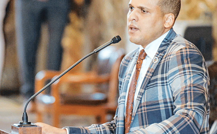 State Rep. Jason Hughes speaks against HB 468 on July 18, 2023, during the veto override session at the State Capitol in Baton Rouge. (Louisiana Illuminator)