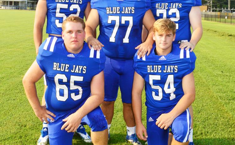 St. Edmund offensive linemen