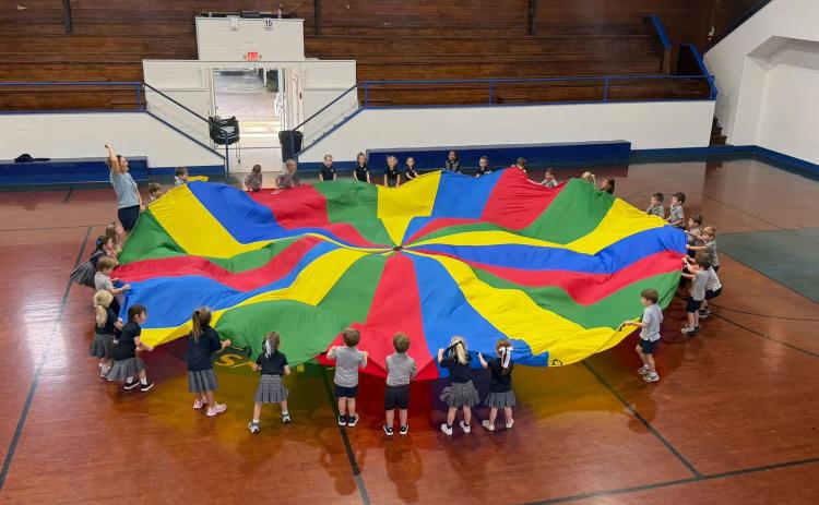 St. Edmund Pre-K P.E. class